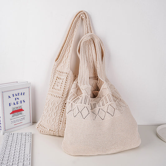 Crochet Tote Bag, Knit Tote Bag