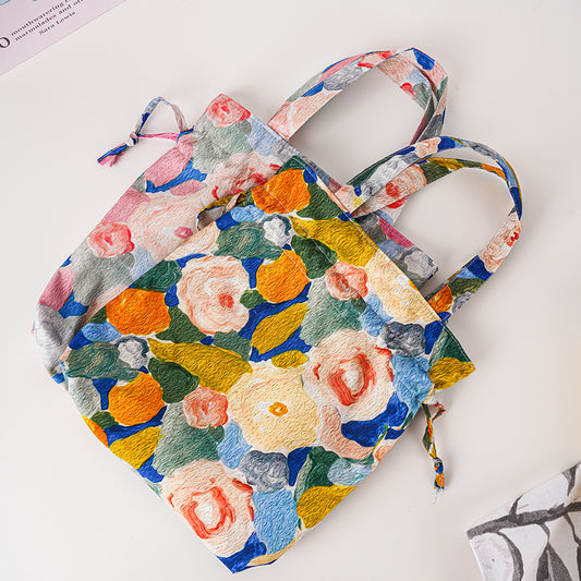 Flower Handbag,Drawstring Bag