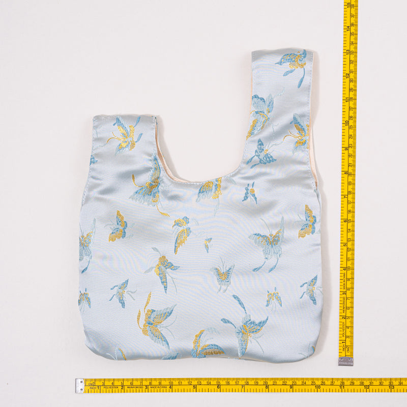Ethereal Cherry Blossom & Bird-Floral Wedding Favor Knot Bag