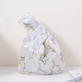Romantic Floral & Bird Wedding Favor Knot Bag