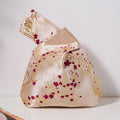 Graceful Plum Blossom Brocade Wedding Favor Knot Bag