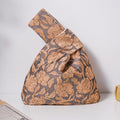 Sophisticated Floral & Bird Wedding Favor Knot Bag