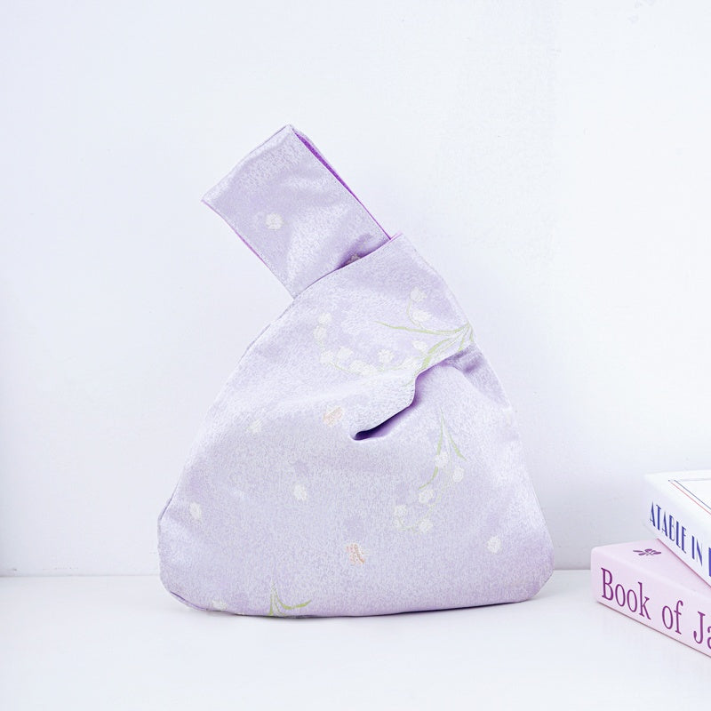Ethereal Lily of the Valley Wedding Favor Knot Bag