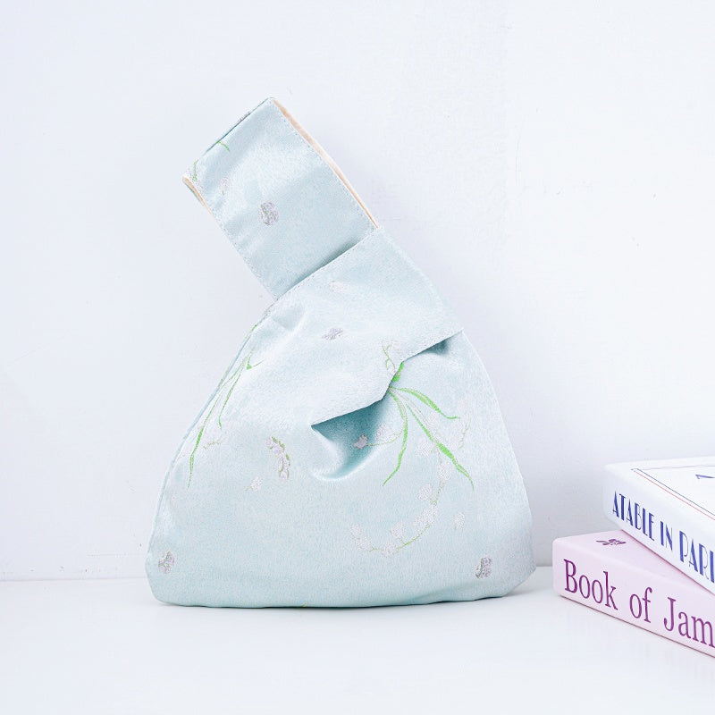 Ethereal Lily of the Valley Wedding Favor Knot Bag