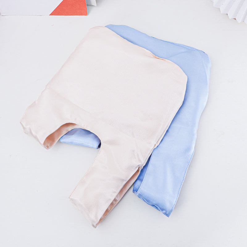 Elegant Solid Color Satin Wedding Favor Knot Bag - reverse view