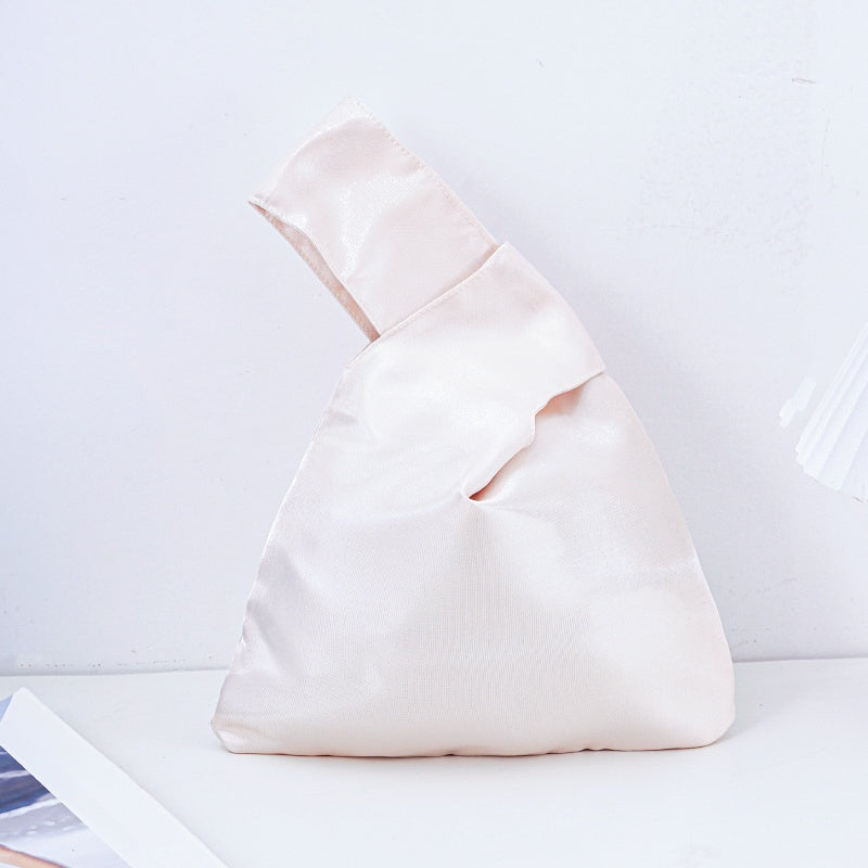 Elegant Solid Color Satin Wedding Favor Knot Bag