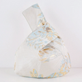 Elegant Rose & Butterfly Floral Brocade Wedding Favor Knot Bag