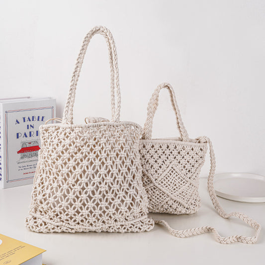 Crochet Tote Bag, Knit Tote Bag
