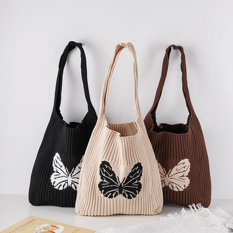 Crochet Tote Bag, Knit Tote Bag