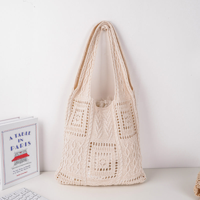 Crochet Tote Bag, Knit Tote Bag