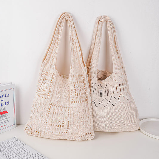 Crochet Tote Bag, Knit Tote Bag