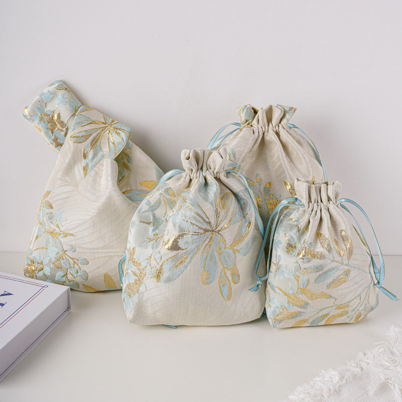 Wedding Knot Bag, Wrist Bag, Embroidered Tote Bag,Bridesmaid Bag