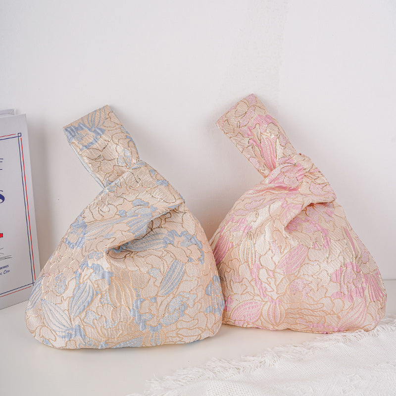 Japanese Knot Bag,Small Wrist Bag, Wedding Gift Tote,Bridesmaid Bag