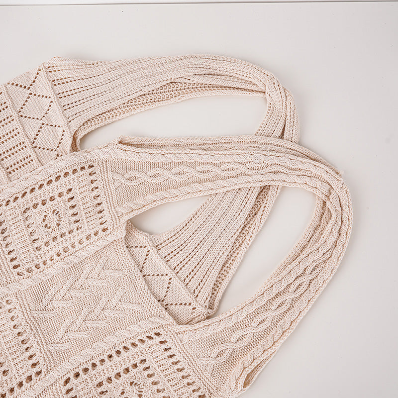 Crochet Tote Bag, Knit Tote Bag