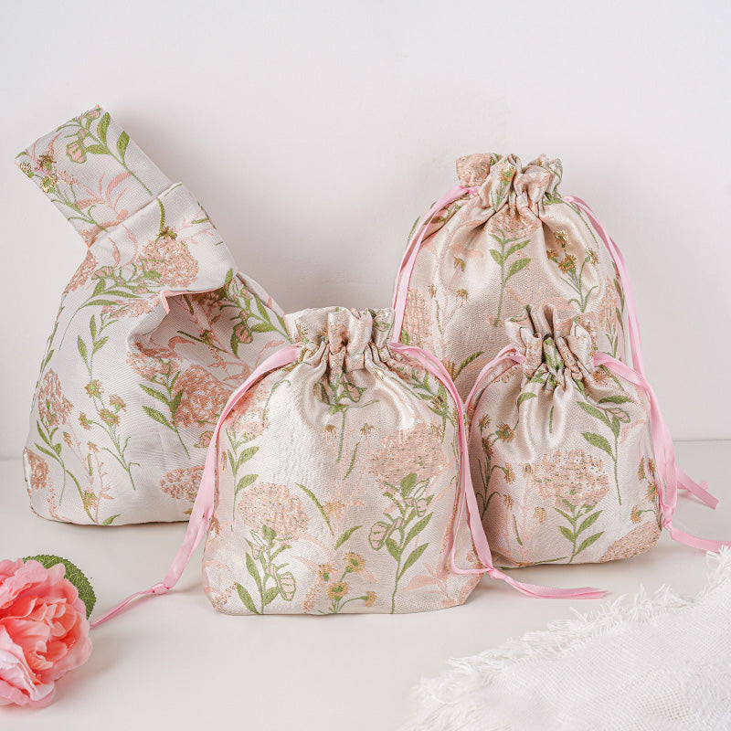 Japanese Knot Bag,Small Wrist Bag,Wedding Gift Tote,Bridesmaid Bag