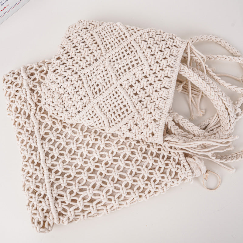 Crochet Tote Bag, Knit Tote Bag