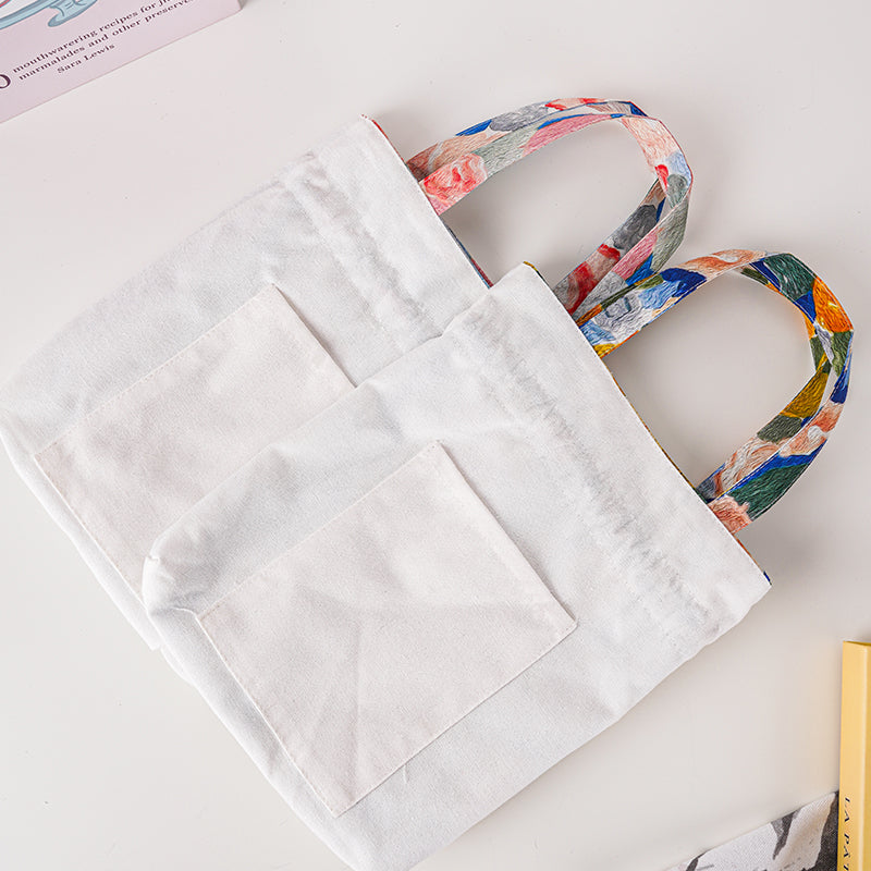 Flower Handbag,Drawstring Bag
