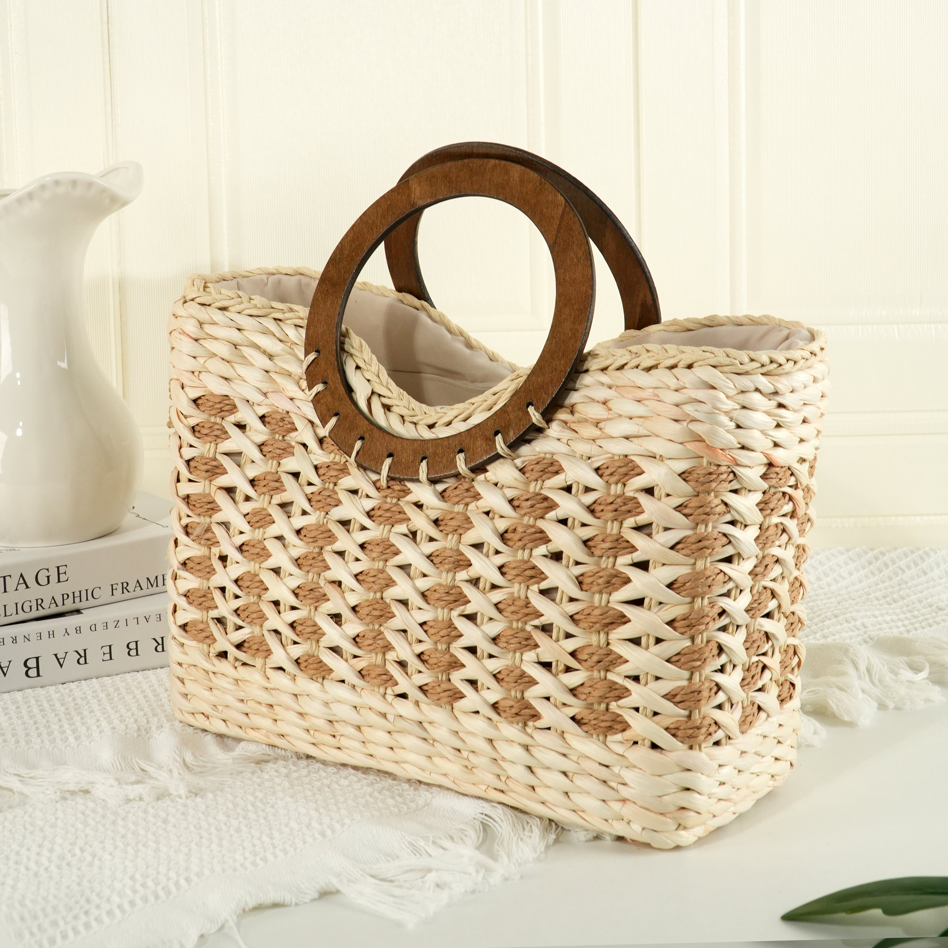Straw Woven Bag,Wicker Basket Bag