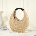 Straw Woven Bag, Handmade Tote Bag,Wicker Basket Bag