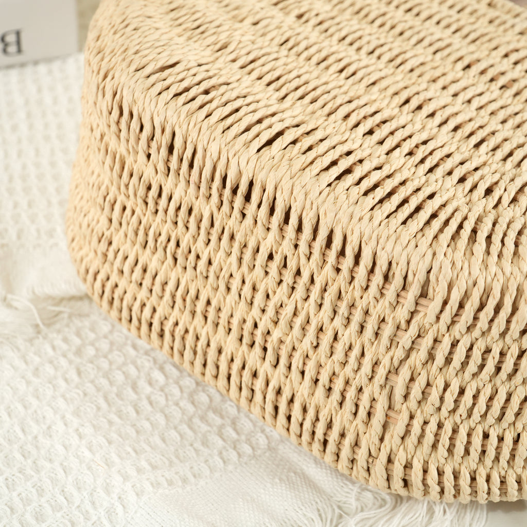 Straw Woven Bag, Handmade Tote Bag,Wicker Basket Bag