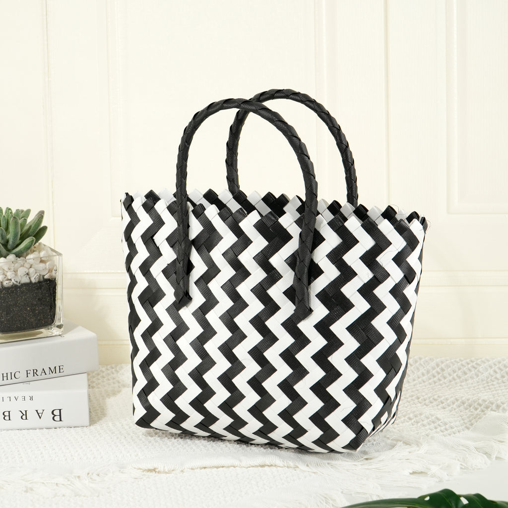 Straw Woven Bag, Handmade Tote Bag,Wicker Basket Bag