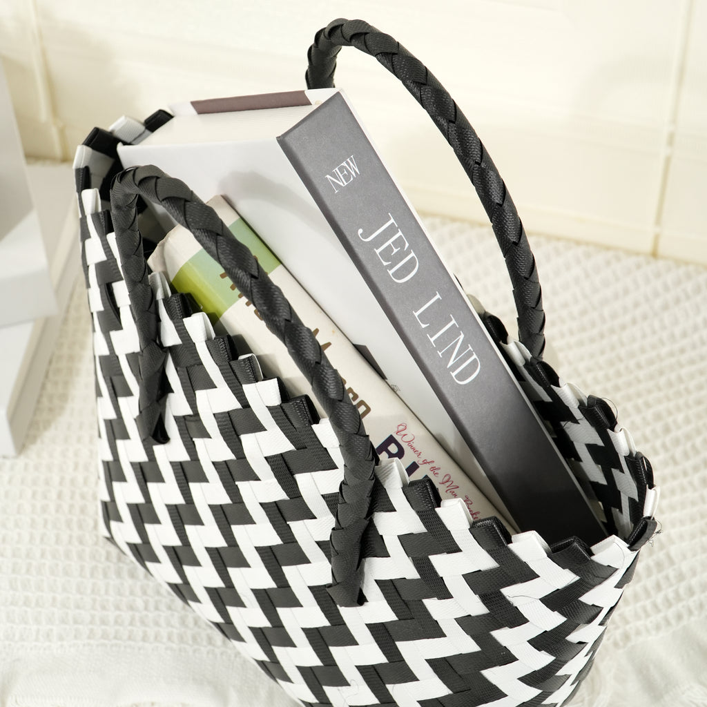 Straw Woven Bag, Handmade Tote Bag,Wicker Basket Bag