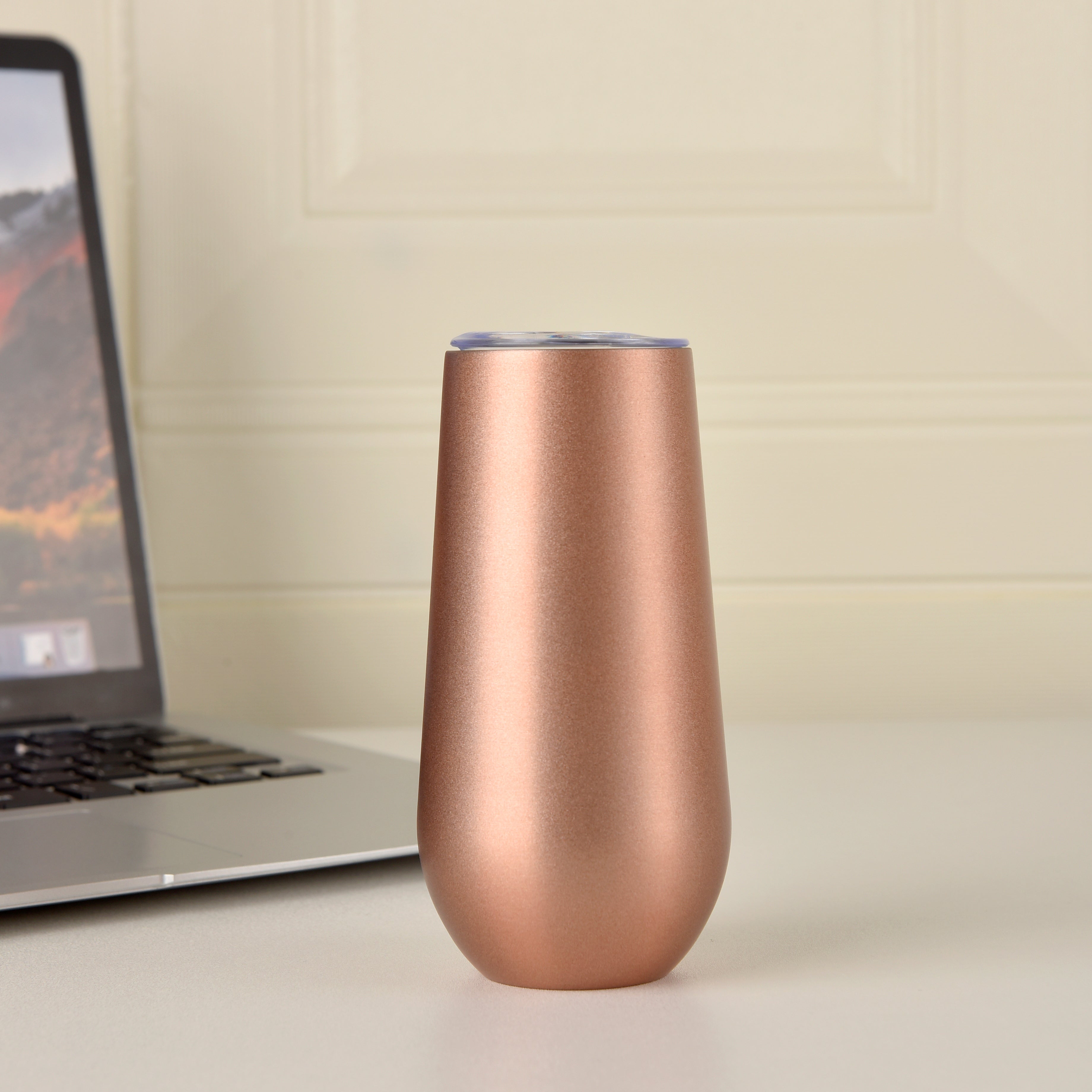Wedding Cups,Bridesmaid gifts,6 oz Metal Skinny Tumblers