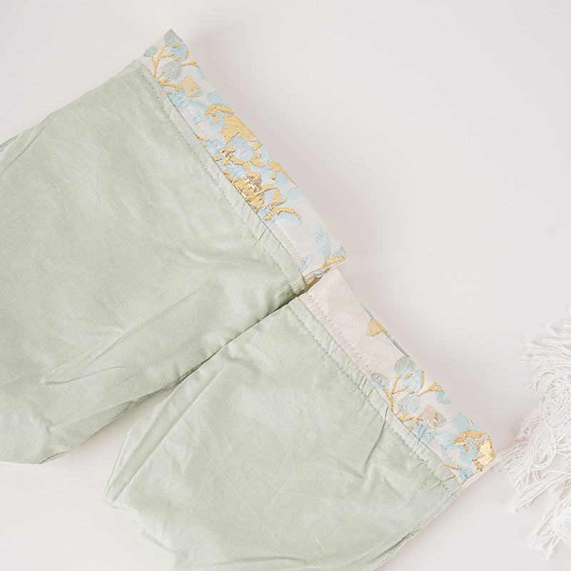 Golden Leaf Brocade Drawstring Favor Bags, Embroidered Satin Evening Wedding Bridesmaid Gift Pouch - 5
