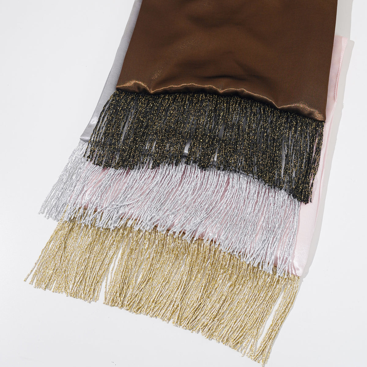 Silver metallic fringe Japanese knot bag gallery image 4.jpg
