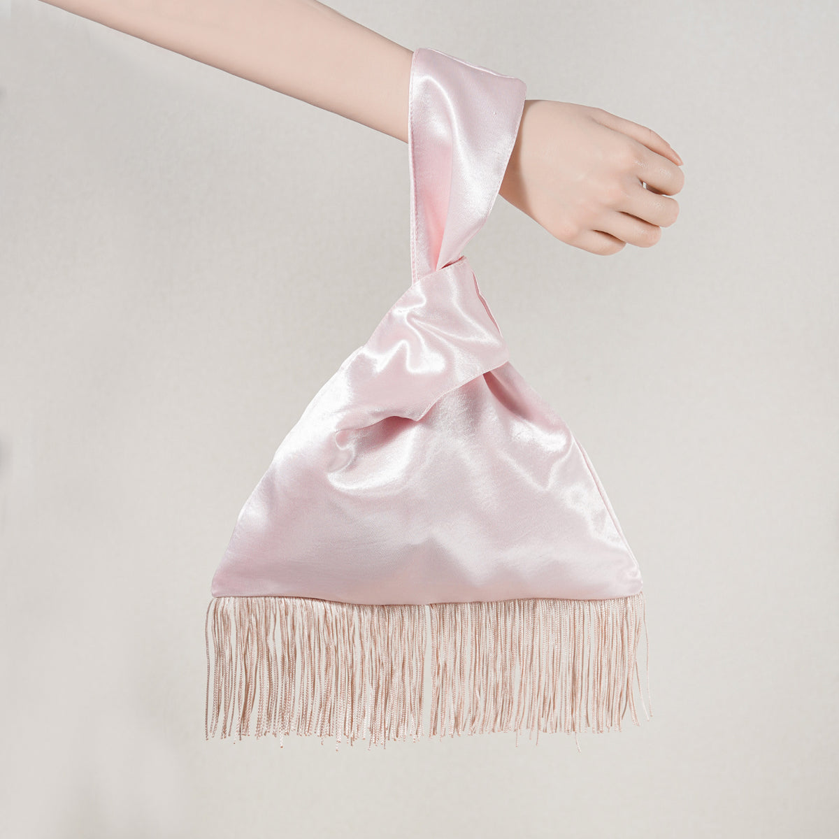 Light pink fringe Japanese knot bag gallery image 12.jpg