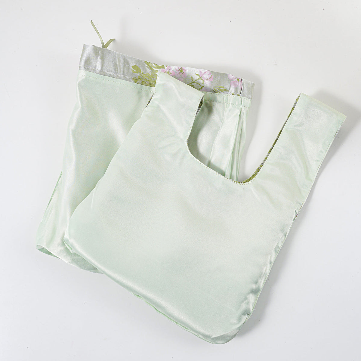 Green Blossom knot bag and gift bags - 10