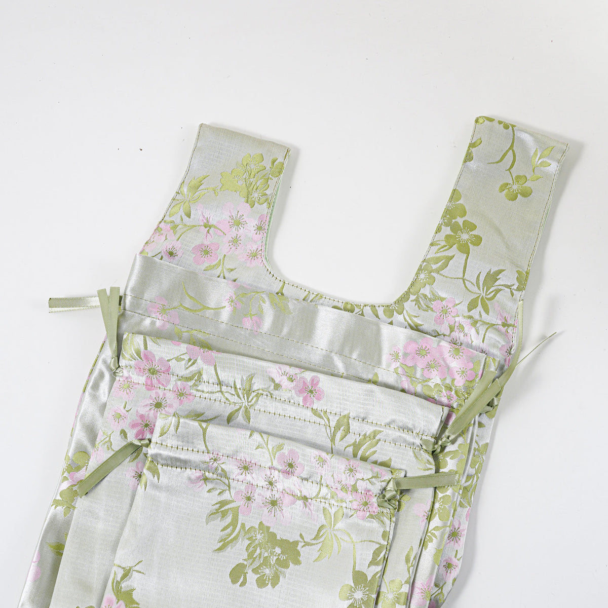 Green Blossom knot bag and gift bags - 4