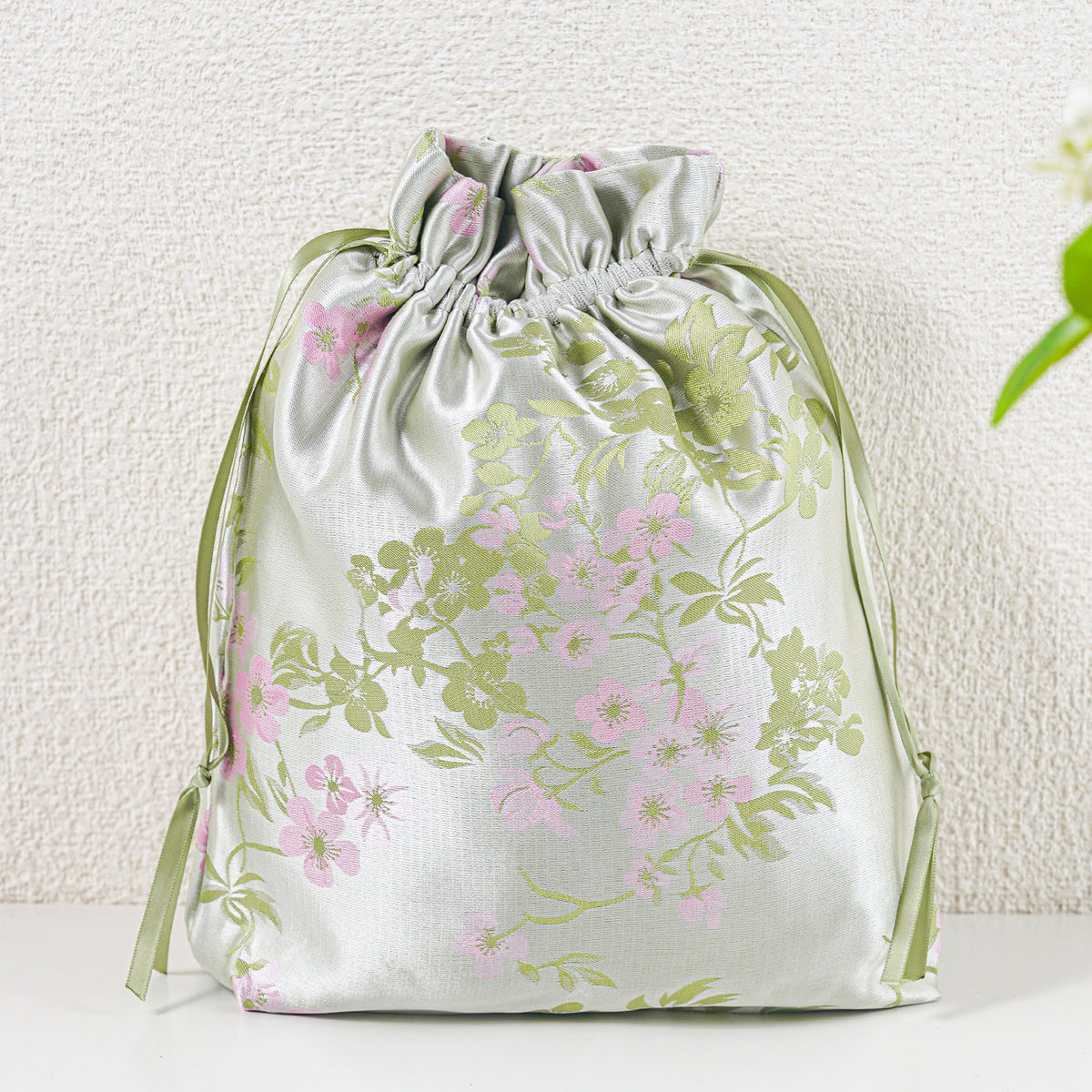 Green Blossom knot bag and gift bags - 7
