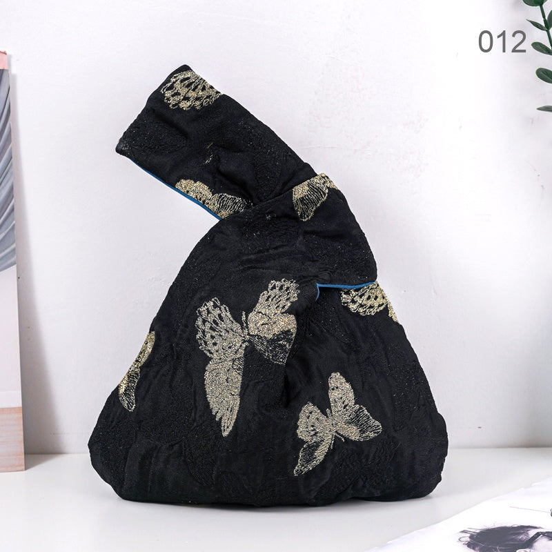 012 Gilded Butterfly Japanese knot wrist bag