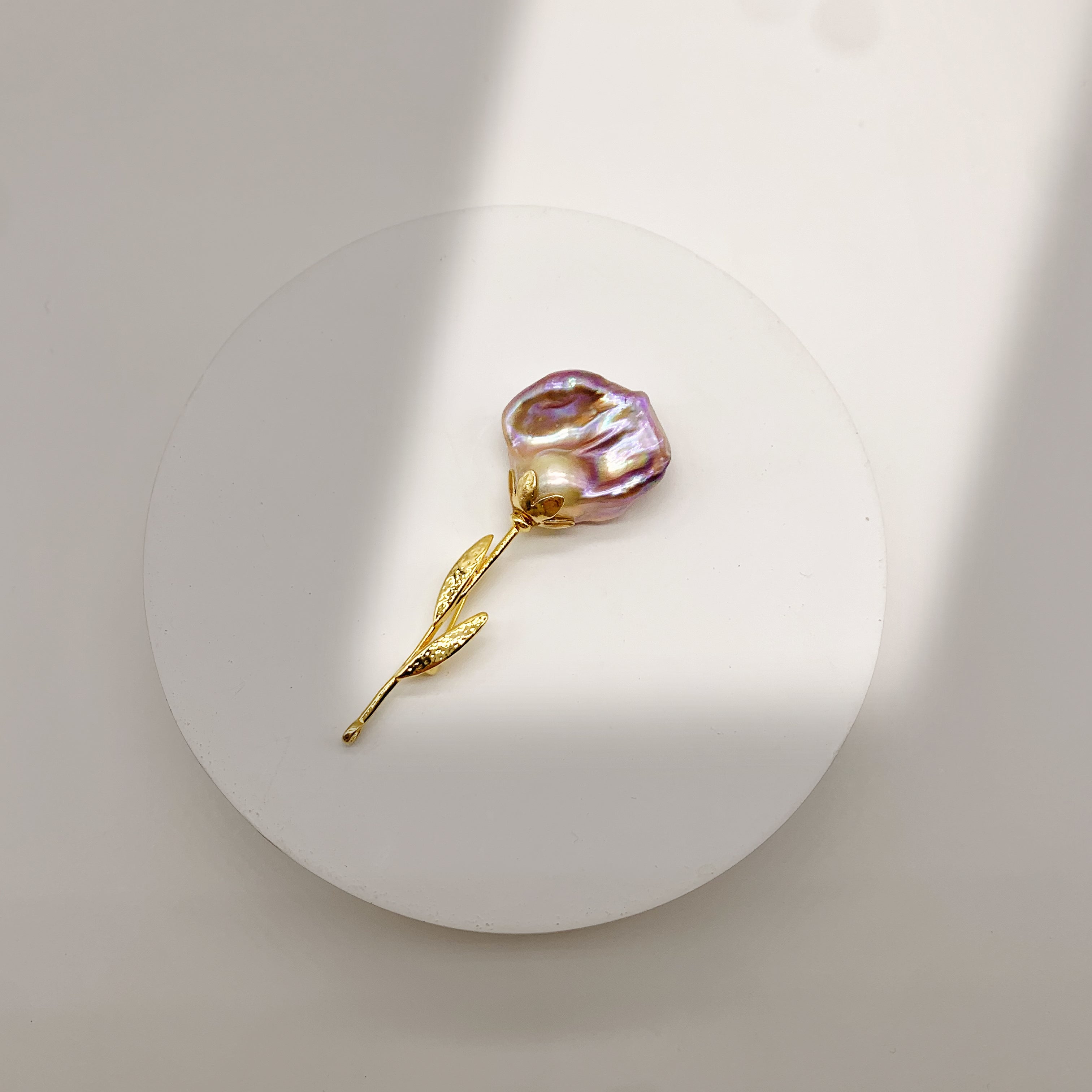 Rose Brooch,Natural Baroque Pearl Brooch, Birthday Gift, Gift For Her