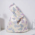Blue Purple Butterfly Brocade Drawstring Favor Bags, Embroidered Satin Evening Wedding Bridesmaid Gift Pouch