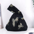Golden Butterfly Brocade Drawstring Favor Bags, Embroidered Satin Evening Wedding Bridesmaid Gift Pouch